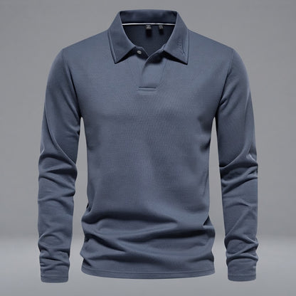 Men's Long Sleeve Polo Shirt | Regular Fit Casual Wear