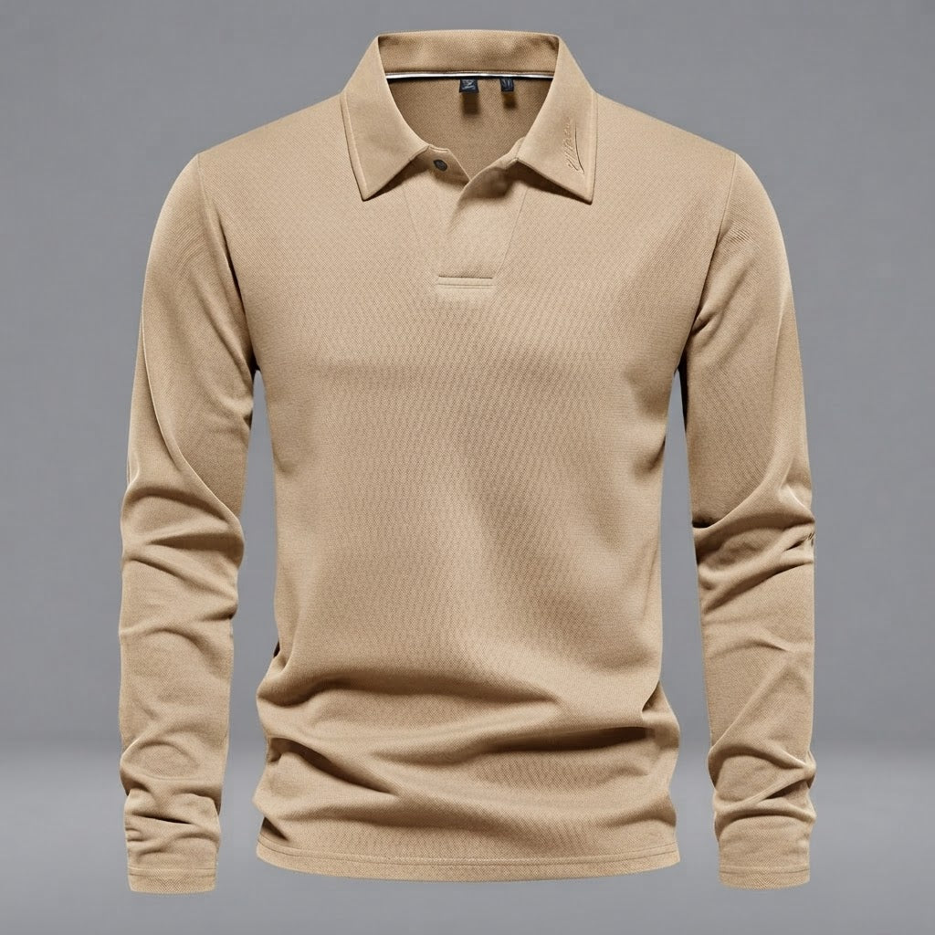 Men's Long Sleeve Polo Shirt | Regular Fit Casual Wear