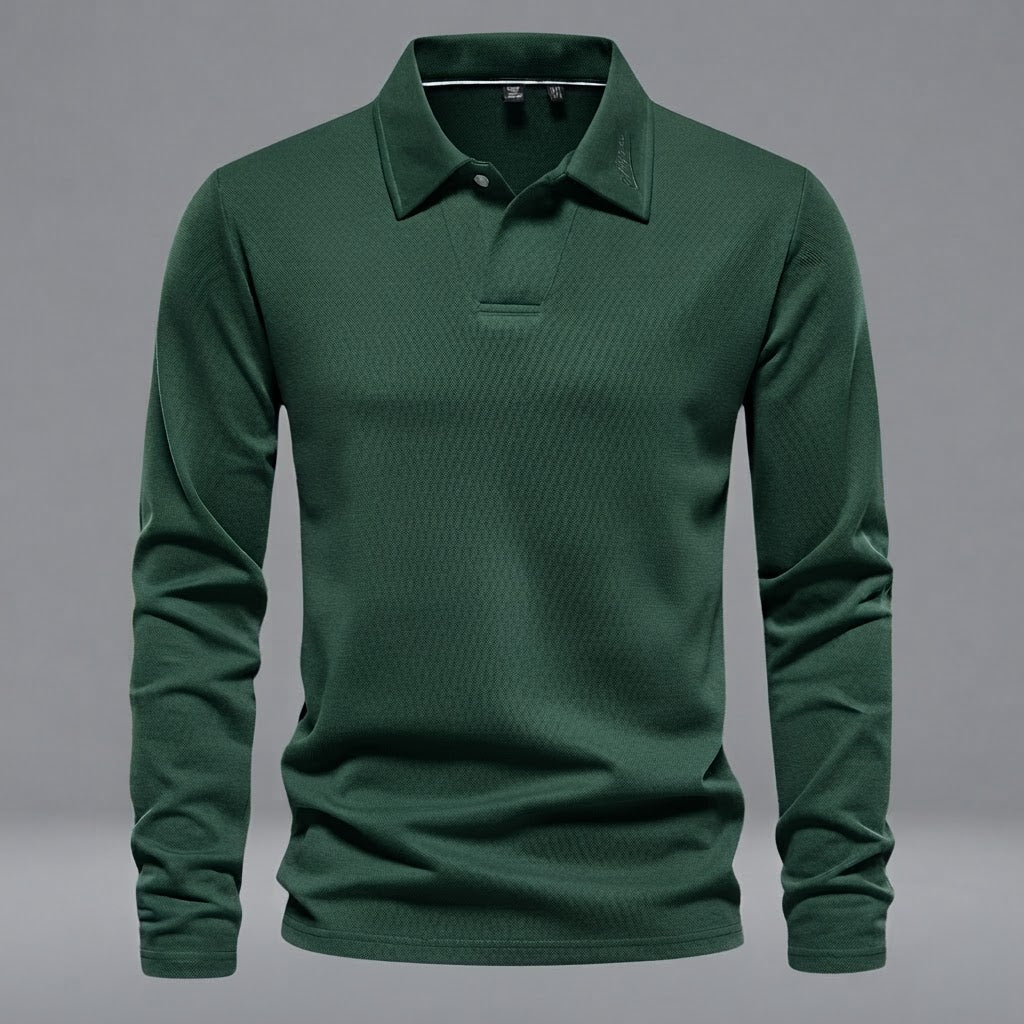 Men's Long Sleeve Polo Shirt | Regular Fit Casual Wear