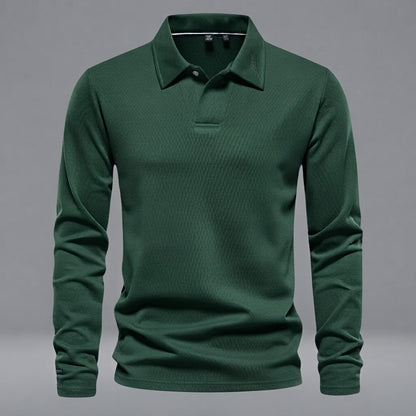 Men's Long Sleeve Polo Shirt | Regular Fit Casual Wear