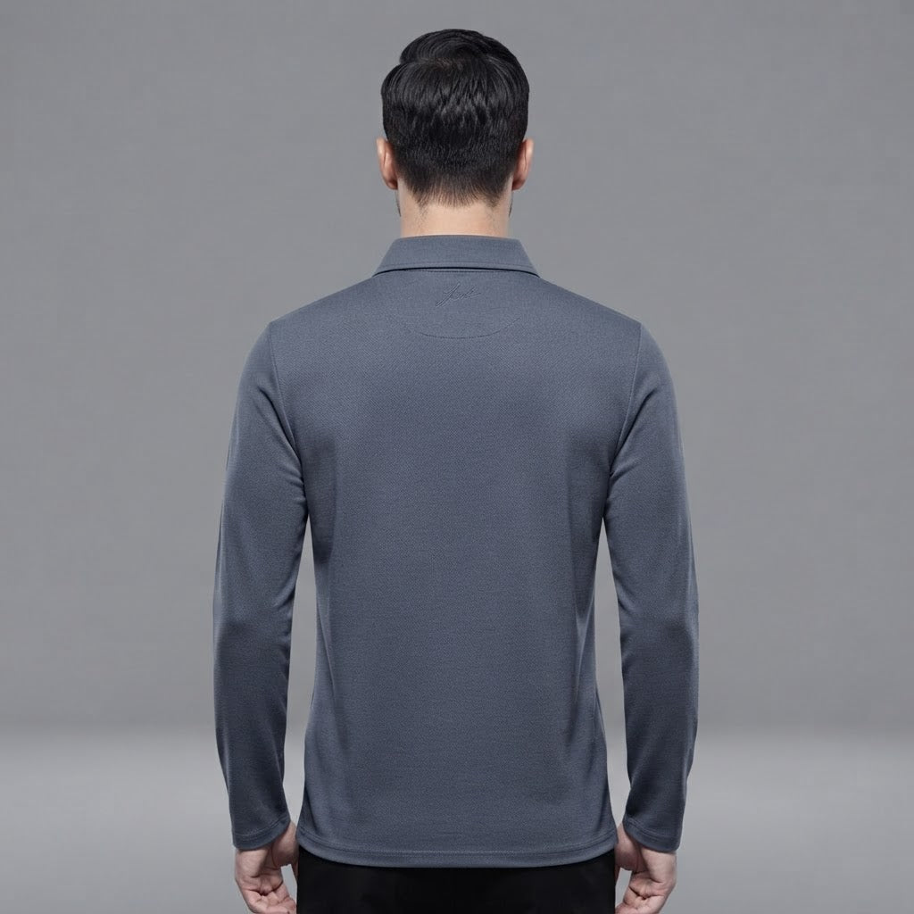 Men's Long Sleeve Polo Shirt | Regular Fit Casual Wear