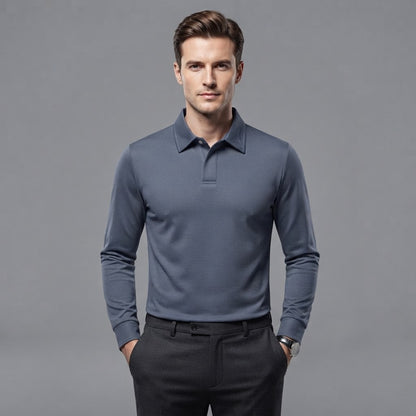 Men's Long Sleeve Polo Shirt | Regular Fit Casual Wear
