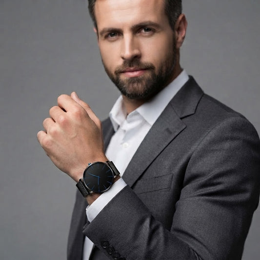 Men's Quartz Watch Strap | Elegant Timepiece