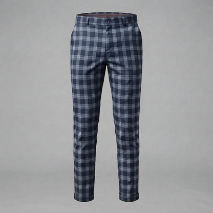 Oskar | Men's Checkered Chino Trousers